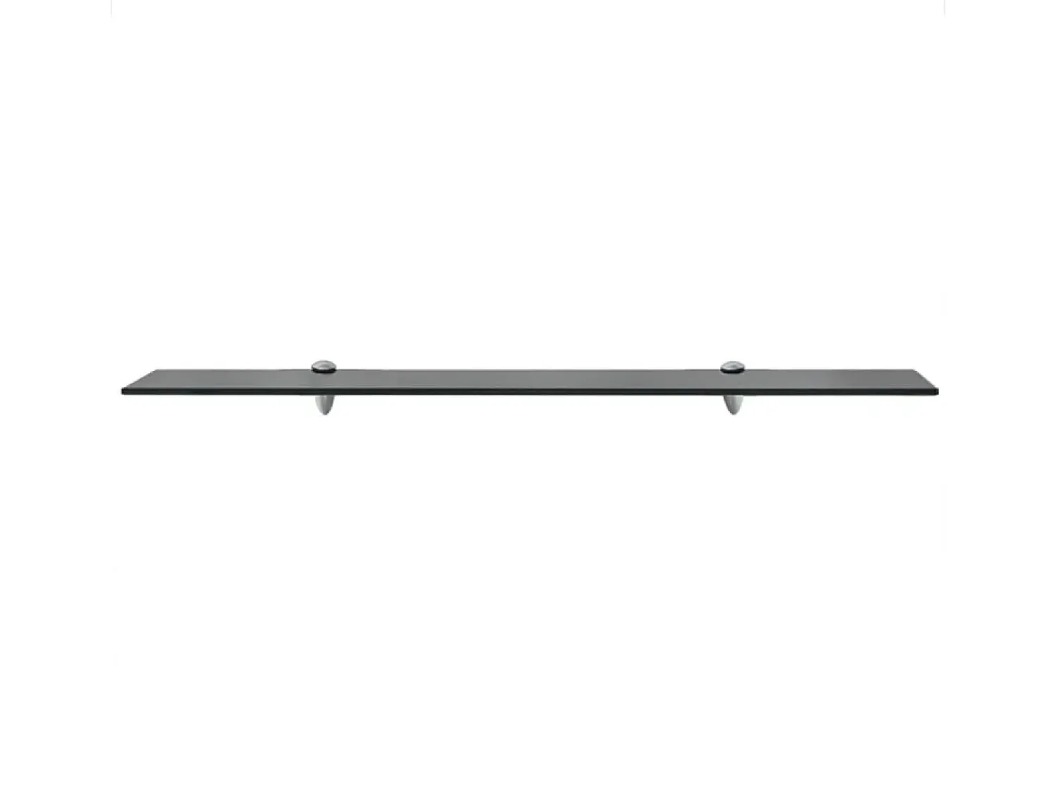 Prateleira flutuante vidro 90x20 cm 8 mm PT998803 Preto