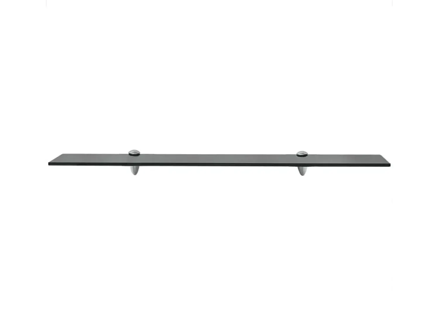 Prateleira* Prateleira flutuante vidro 80x10 cm 8 mm PT627359 Preto