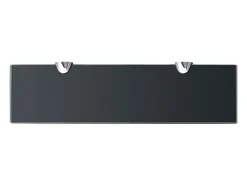 Prateleira*vidaxl Prateleira flutuante vidro 40x10 cm 8 mm Preto