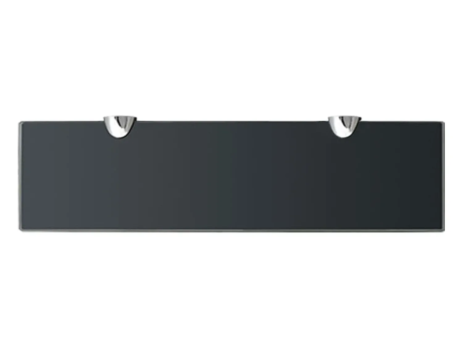 Prateleira*vidaxl Prateleira flutuante vidro 40x10 cm 8 mm Preto