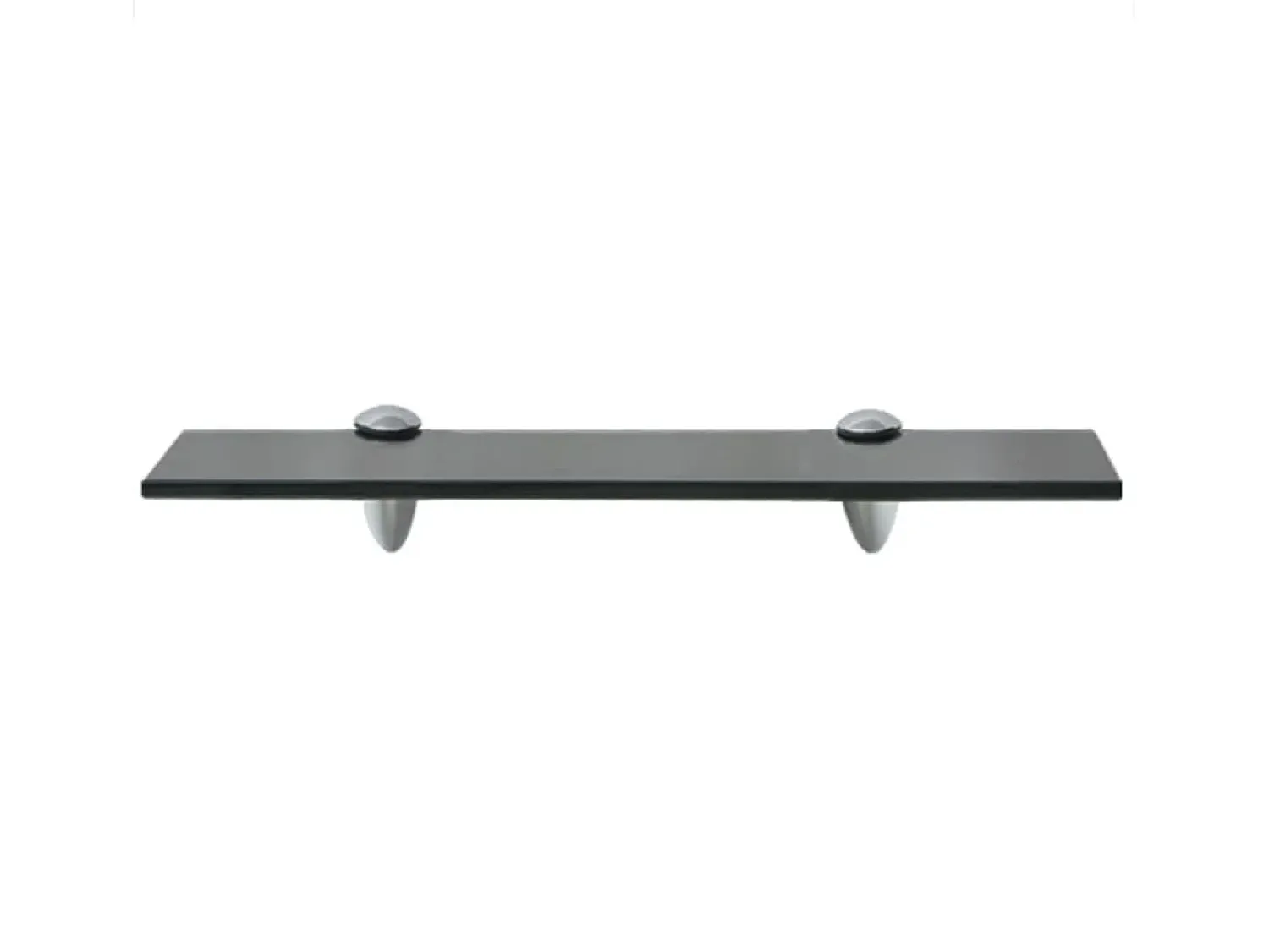 Prateleira*vidaxl Prateleira flutuante vidro 40x10 cm 8 mm Preto