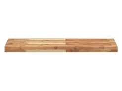 vidaxl Prateleira flutuante 80x30x4 cm acácia maciça acabamento a óleo^ Prateleira