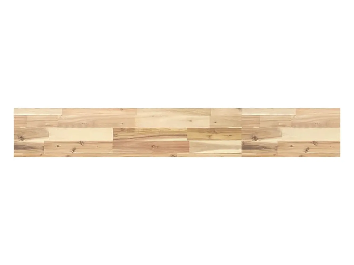 Prateleira| Prateleira flutuante 140x20x4 cm acácia maciça não tratada PT932954 Castanho