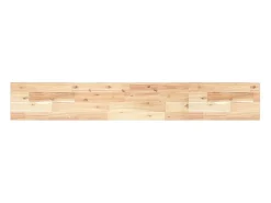 New Prateleira flutuante 140x20x2 cm acácia maciça não tratada PT820249 Castanho