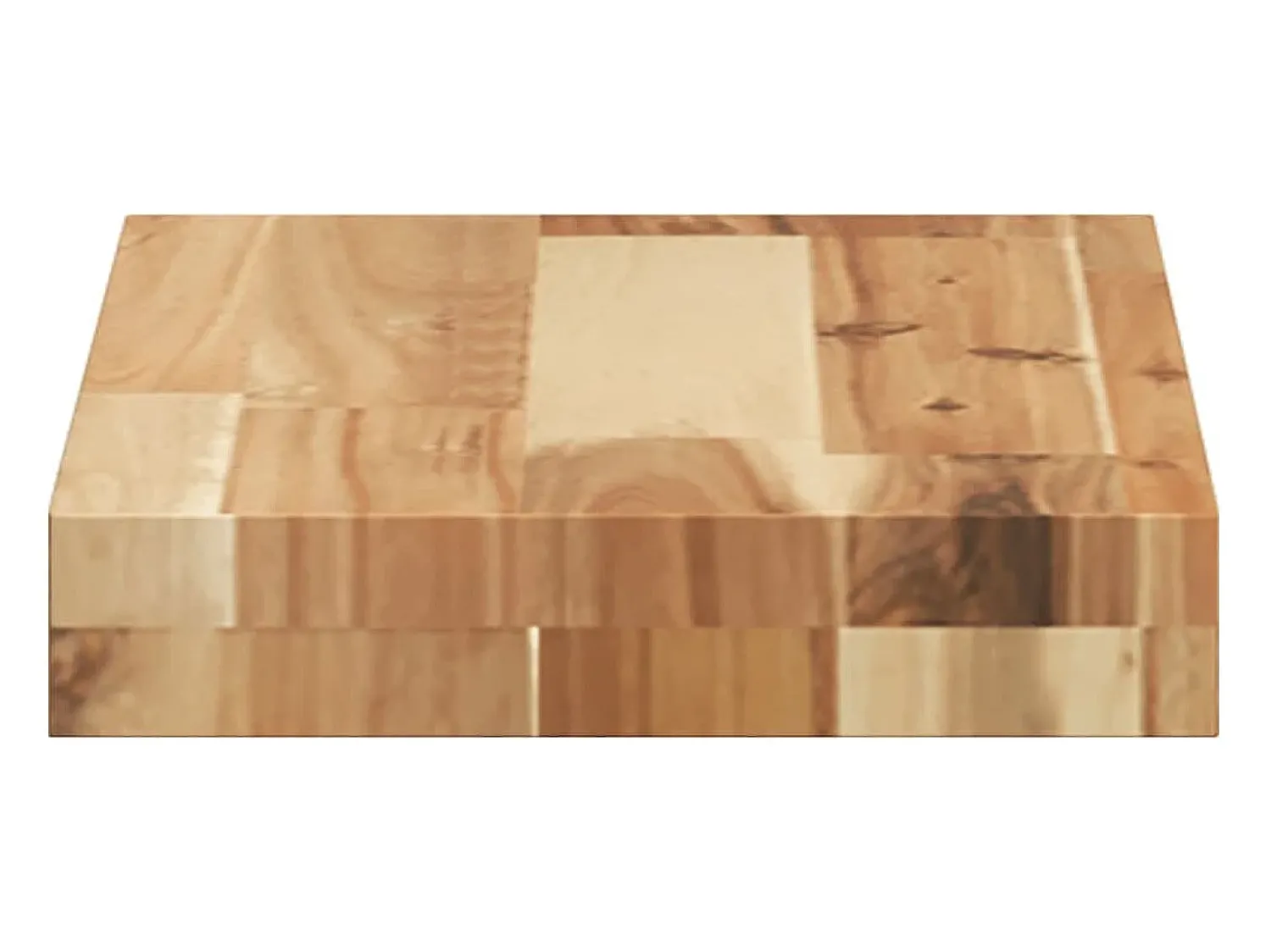 Prateleira* Prateleira flutuante 60x20x4 cm acácia maciça acabamento a óleo PT192090 Castanho
