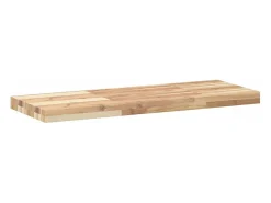 Prateleira flutuante 100x30x4 cm acácia maciça não tratada PT912070 Castanho