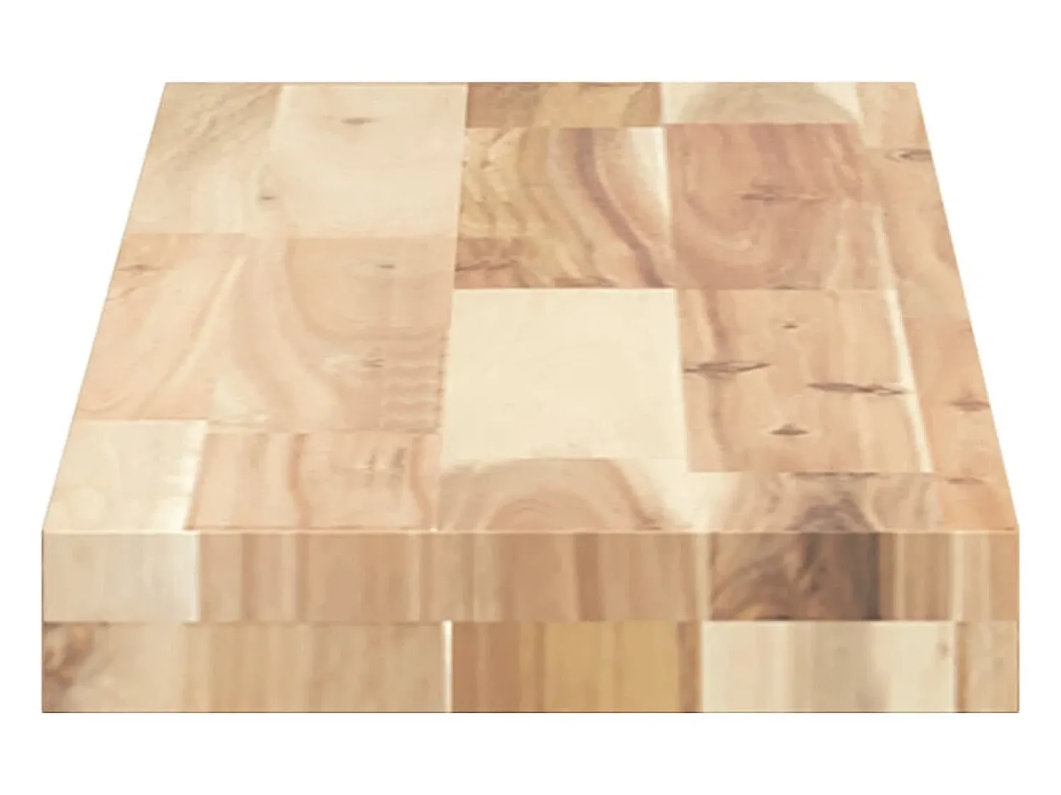 Prateleira| Prateleira flutuante 80x20x4 cm acácia maciça não tratada PT775089 Castanho