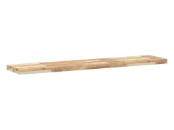 Prateleira flutuante 140x30x4 cm acácia maciça não tratada PT874480 Castanho