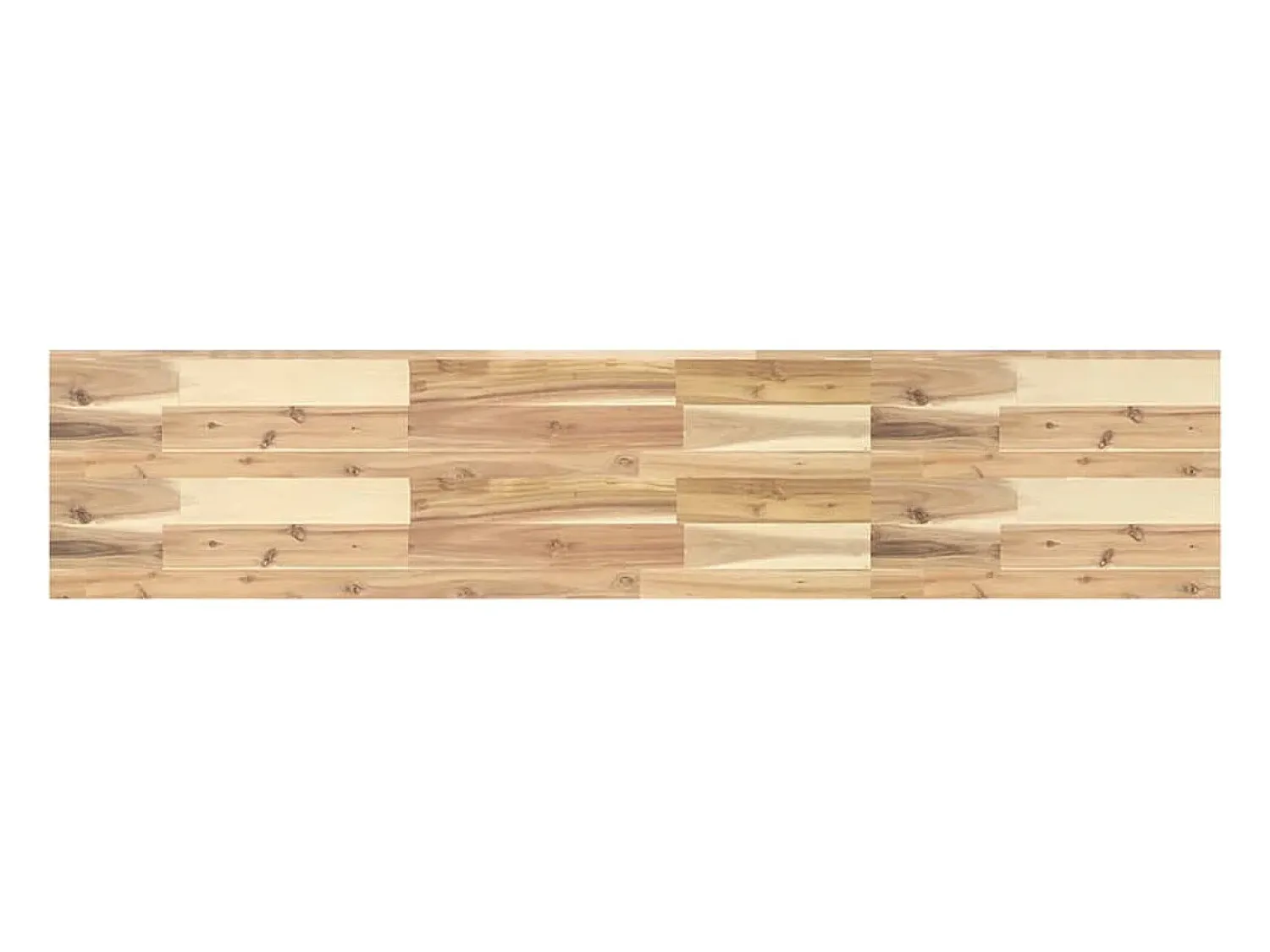 Prateleira flutuante 140x30x4 cm acácia maciça não tratada PT874480 Castanho