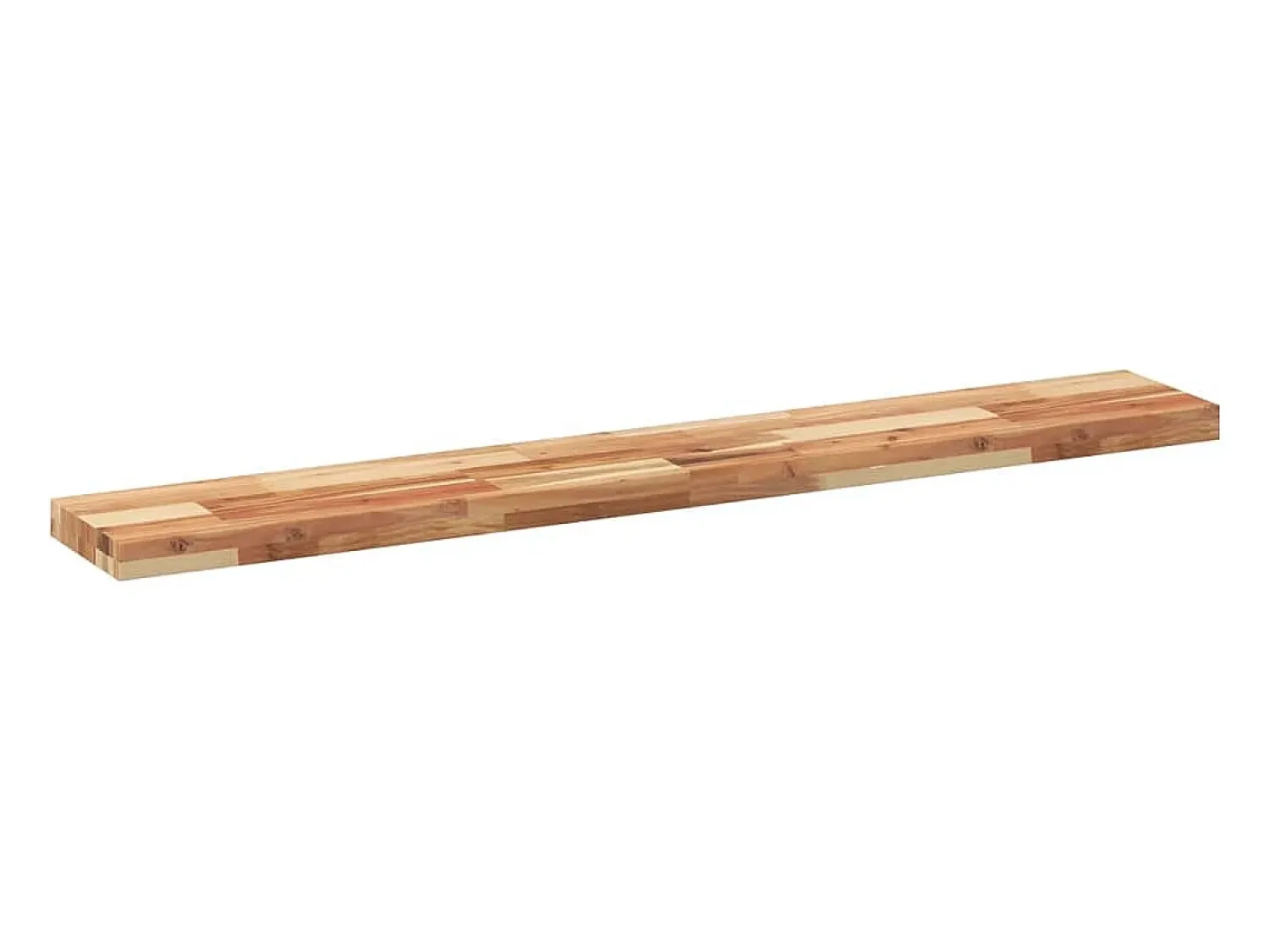 Clearance vidaxl Prateleira flutuante 140x20x4cm acácia maciça acabamento a óleo Castanho