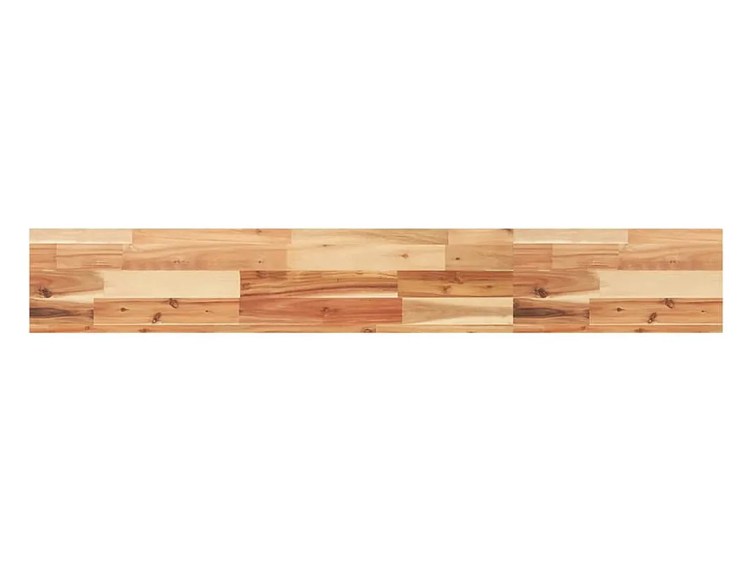 Clearance Prateleira flutuante 160x20x4cm acácia maciça acabamento a óleo PT152287 Castanho
