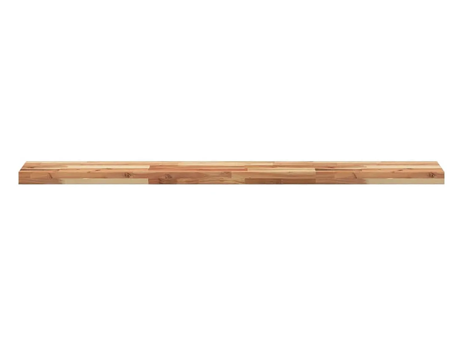 Clearance Prateleira flutuante 160x20x4cm acácia maciça acabamento a óleo PT152287 Castanho