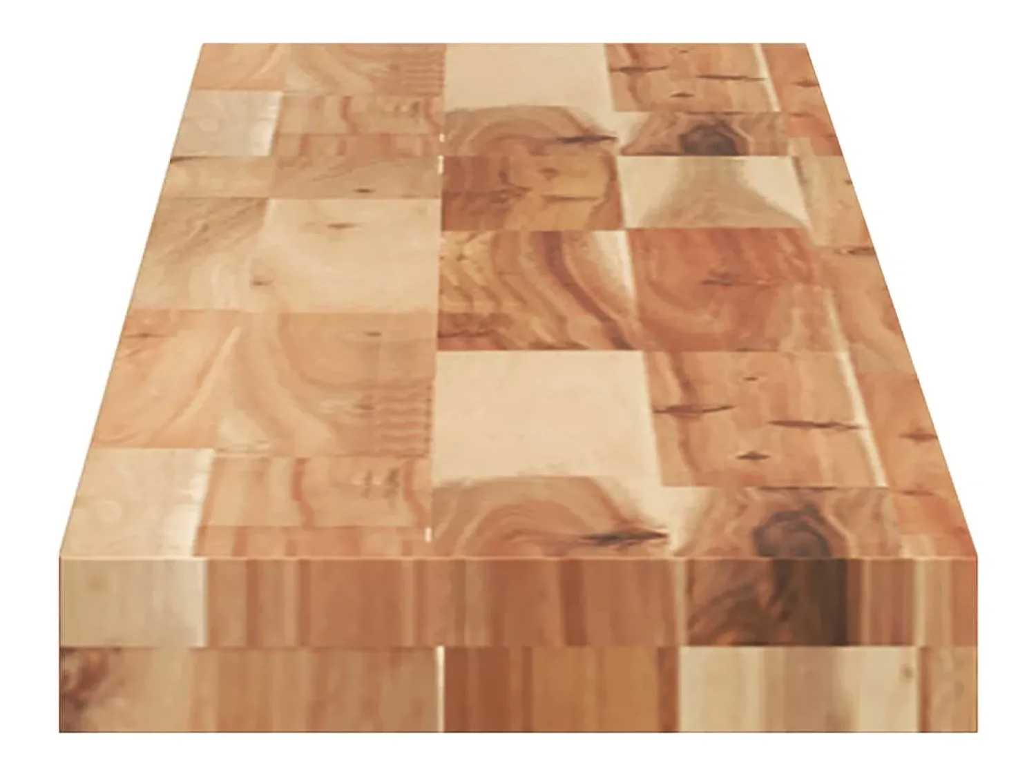 Outlet Prateleira flutuante 140x20x4cm acácia maciça acabamento a óleo PT101660 Castanho