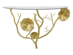 Prateleira Folha 58, Ouro, 60x30x40 cm, Kendra Home^ Prateleira
