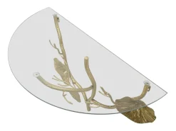 Prateleira Folha 58, Ouro, 60x30x40 cm, Kendra Home^ Prateleira