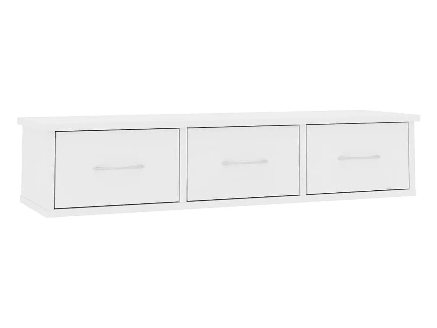 vidaxl Prateleira gavetas p/ parede 88x26x18,5cm deriv. madeira^ Prateleira