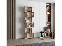 Biblioteca| Prateleira haaus Tokyo, 6 gavetas, Carvalho Sonoma, 60 x 24 x 196 cm Bege