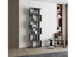 New Prateleira haaus Tokyo, 6 gavetas, Antracite, 60 x 24 x 196 cm Cinza antracite