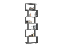 New Prateleira haaus Tokyo, 6 gavetas, Antracite, 60 x 24 x 196 cm Cinza antracite
