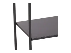 Prateleira*Helloshop26 Prateleira independente 120 x 35 x 87,5 cm em metal 03_0006952 Preto