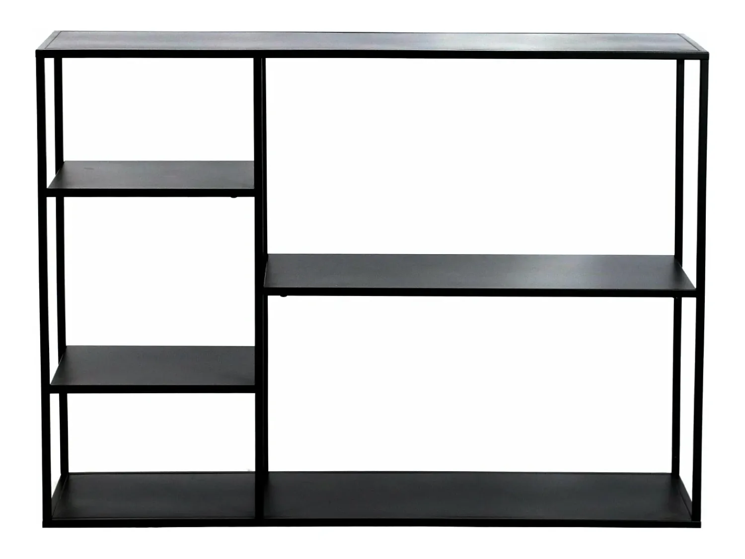 Prateleira*Helloshop26 Prateleira independente 120 x 35 x 87,5 cm em metal 03_0006952 Preto