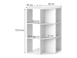 Sale Vicco Prateleira infantil 64x64x107.8 luigi Branco
