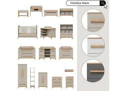 Hot Vicco Prateleira infantil caxemira/artesanal 80x37x46 malia Bege