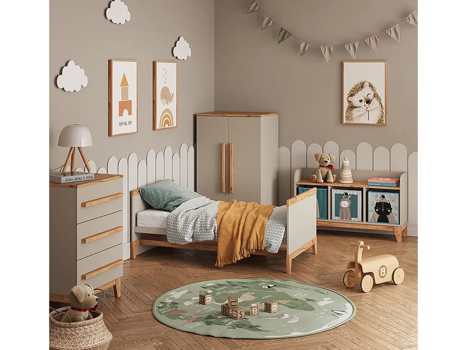 Hot Vicco Prateleira infantil caxemira/artesanal 80x37x46 malia Bege