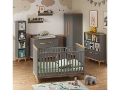 Vicco Prateleira infantil cinza/artesanal 98.4x32.6x113.4 malia^ Prateleira