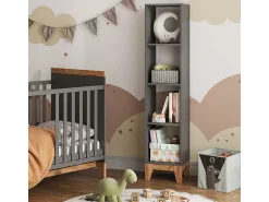 Prateleira*Vicco Prateleira infantil cinza/artesanal 35.2x30x159.5 malia Cinzento