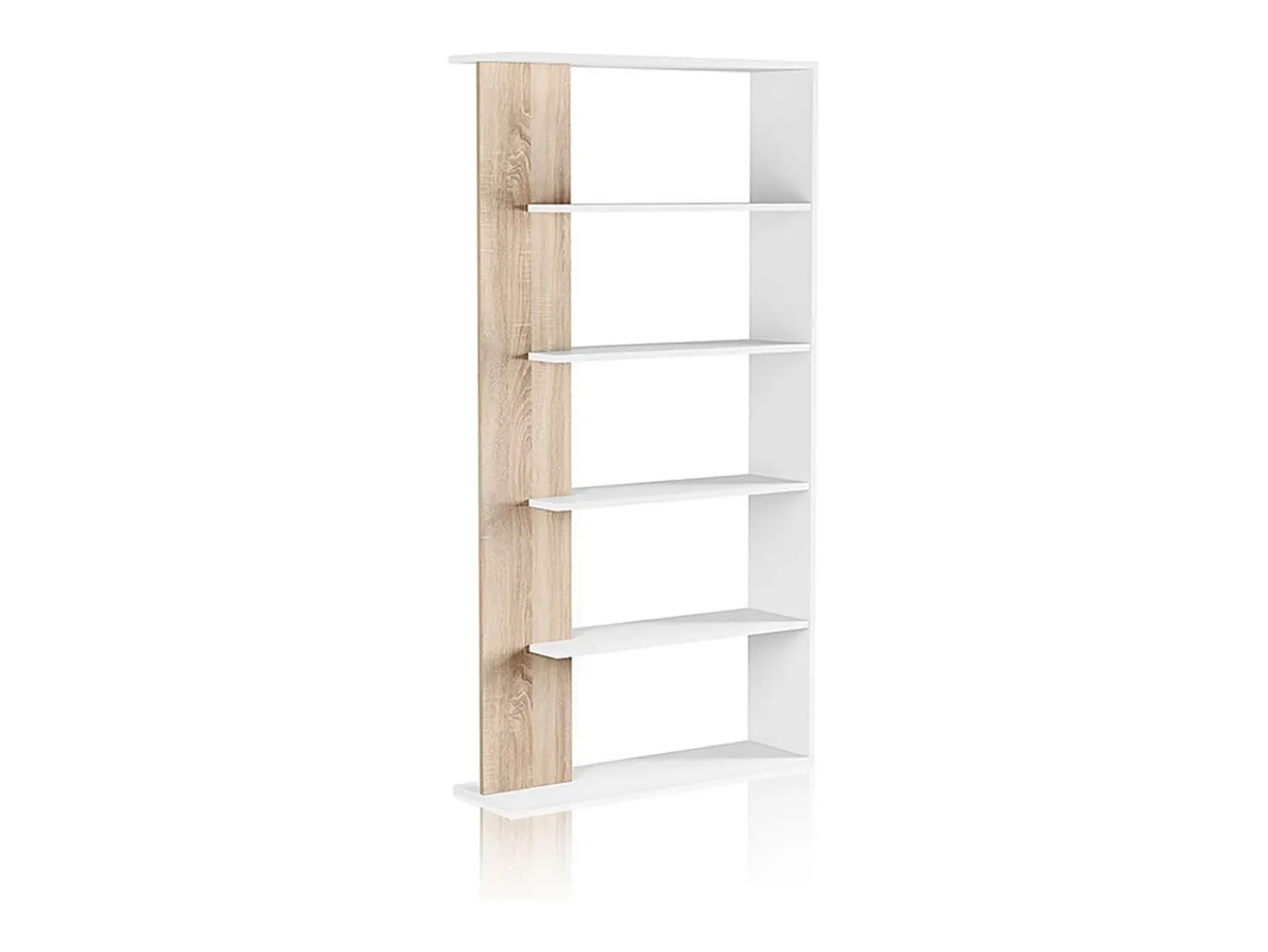 Prateleira*duehome Prateleira Opal Blanco Artik (Blanco Mate) - Roble Canadian Natural claro