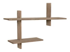 Prateleira| Prateleira Ovada, Castanho, 15x60x44 cm, Kendra Home Castanho chocolate
