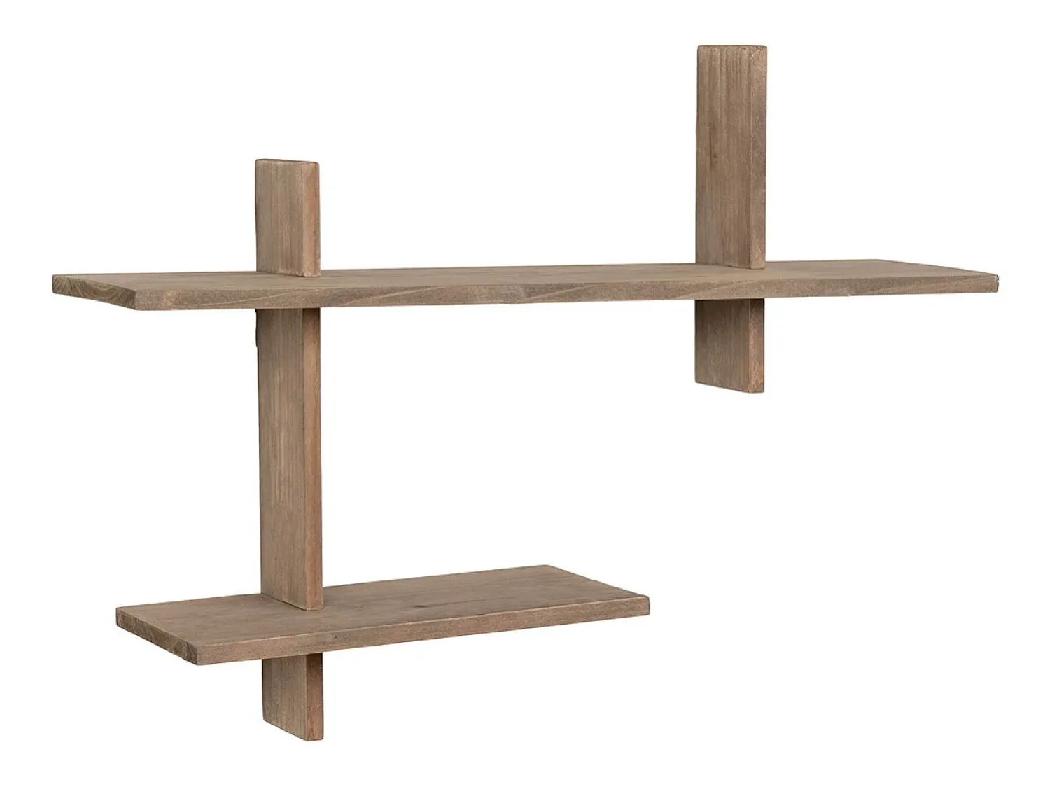 Prateleira| Prateleira Ovada, Castanho, 15x60x44 cm, Kendra Home Castanho chocolate