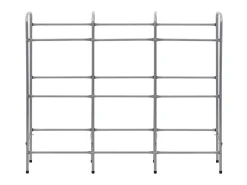Prateleira para 9 caixas 145x33x116 cm aço PT388983 Prateado