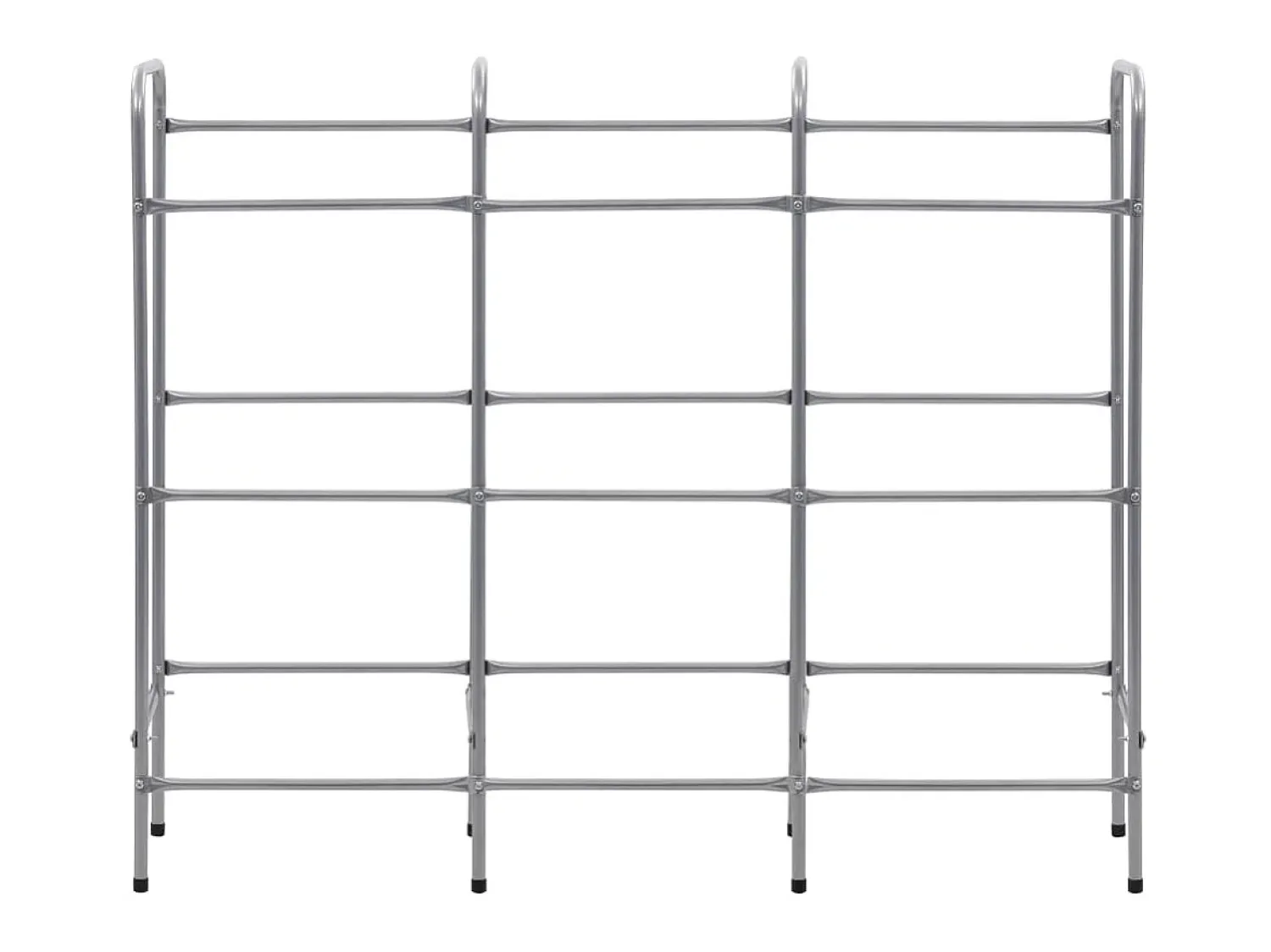 Prateleira para 9 caixas 145x33x116 cm aço PT388983 Prateado