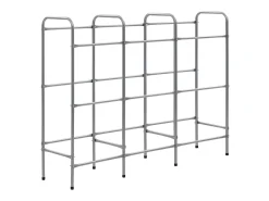 Prateleira para 9 caixas 145x33x116 cm aço PT388983 Prateado