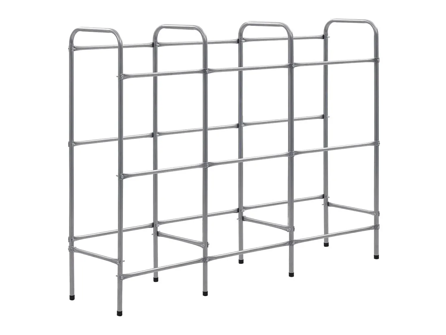 Prateleira para 9 caixas 145x33x116 cm aço PT388983 Prateado