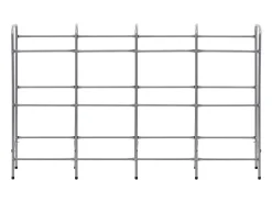 New Prateleira para 12 caixas 190x33x116 cm aço PT833024 Prateado