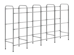 New Prateleira para 12 caixas 190x33x116 cm aço PT833024 Prateado