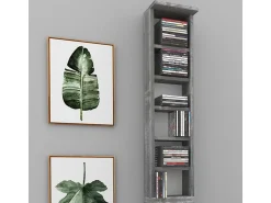 Sale Vicco Prateleira para CD betão 21x20x183.6 Cinzento claro