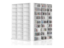 Sale Vicco Prateleira para CD 102x16x178 jukebox Branco