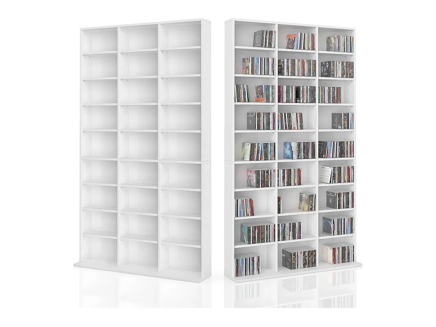 Sale Vicco Prateleira para CD 102x16x178 jukebox Branco