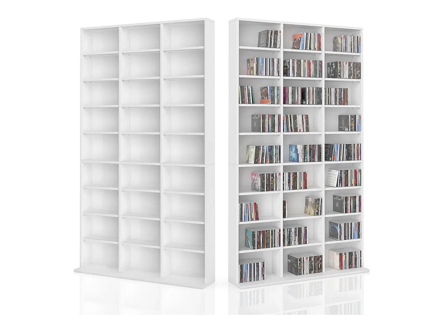 Sale Vicco Prateleira para CD 102x16x178 jukebox Branco