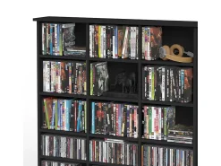 Prateleira*Vicco Prateleira para CD 105.4x19x136 jukebox Preto