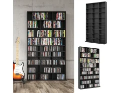 Discount Vicco Prateleira para CD 102x16x178 jukebox Preto