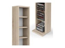 Prateleira|Vicco Prateleira para CD sonoma 21x20x91.8 Natural claro