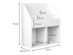 Vicco Prateleira para crianças 72x30.5x79 conny^ Prateleira