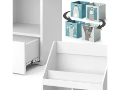 Vicco Prateleira para crianças 72x31.2x96.2 luigi Branco