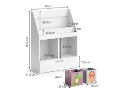Vicco Prateleira para crianças 72x31.2x96.2 luigi^ Prateleira