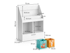 Vicco Prateleira para crianças 72x31.2x96.2 luigi^ Prateleira